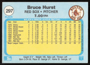 Bruce Hurst Autographed 1982 Fleer Card #297 Boston Red Sox SKU #264754