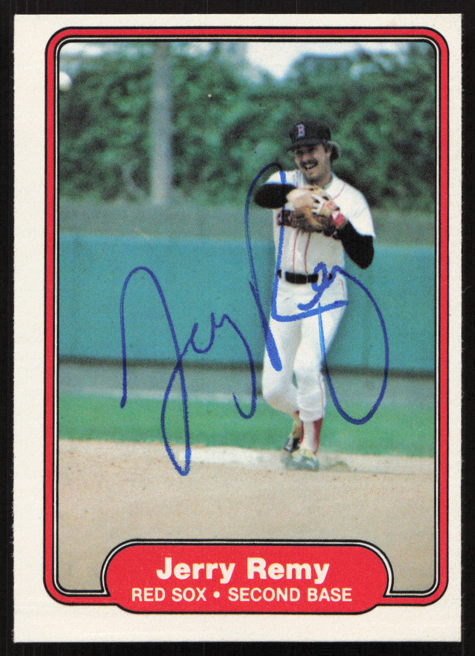 Jerry Remy Autographed 1982 Fleer Card #304 Boston Red Sox SKU #264755