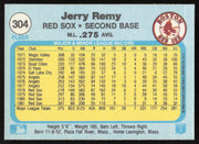 Jerry Remy Autographed 1982 Fleer Card #304 Boston Red Sox SKU #264755