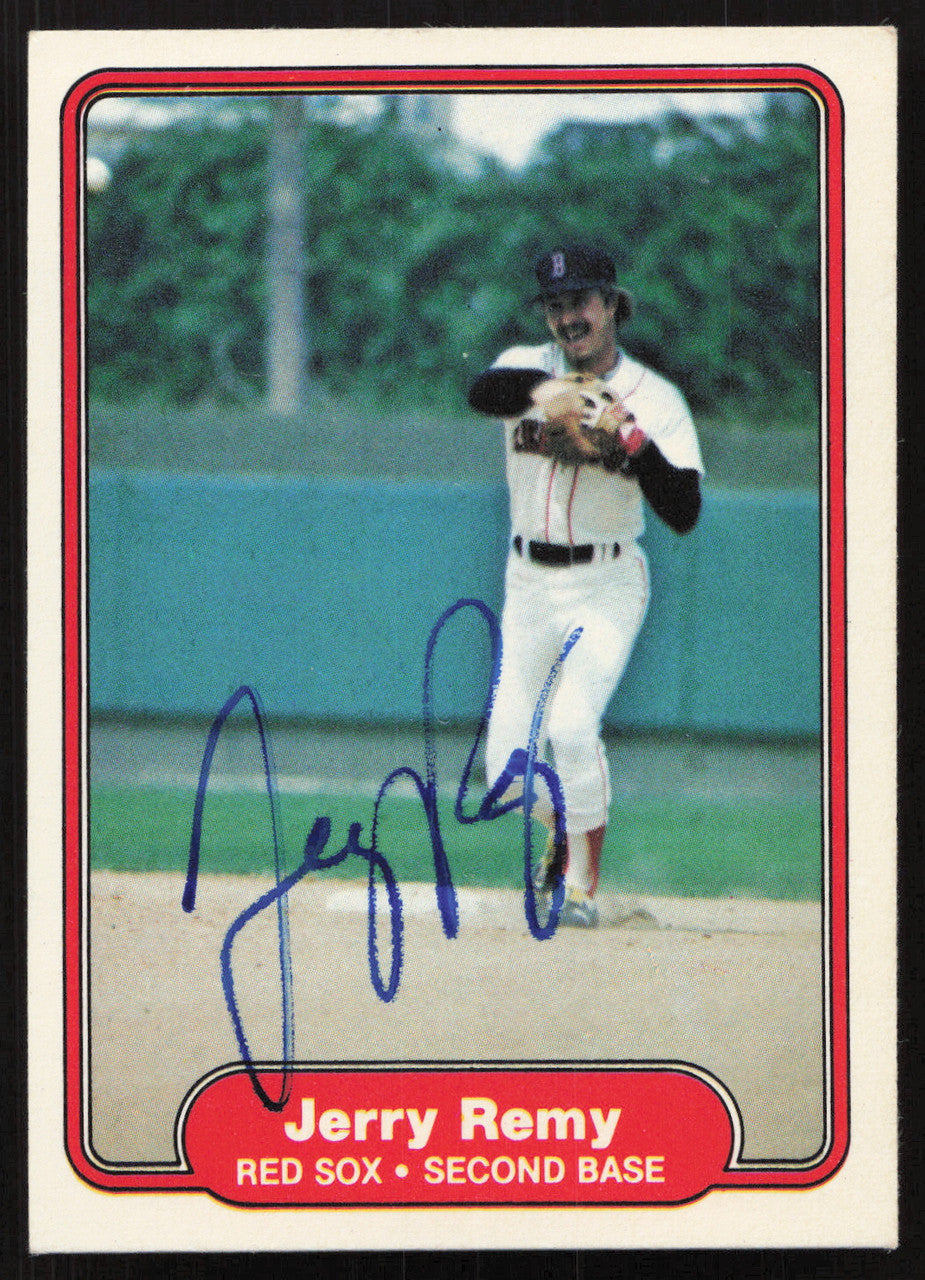 Jerry Remy Autographed 1982 Fleer Card #304 Boston Red Sox SKU #264756