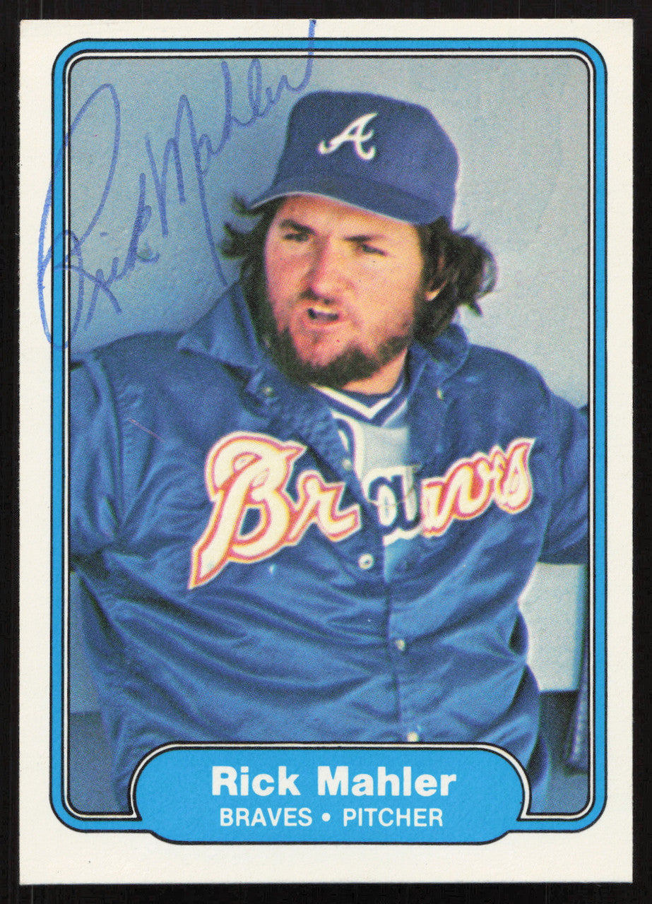 Rick Mahler Autographed 1982 Fleer Card #440 Atlanta Braves SKU #264764
