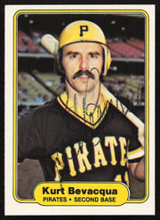 Kurt Bevacqua Autographed 1982 Fleer Card #477 Pittsburgh Pirates SKU #264777