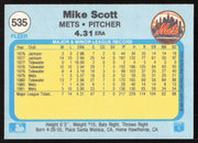 Mike Scott Autographed 1982 Fleer Card #535 New York Mets SKU #264781