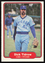 Dick Tidrow Autographed 1982 Fleer Card #604 Chicago Cubs SKU #264786