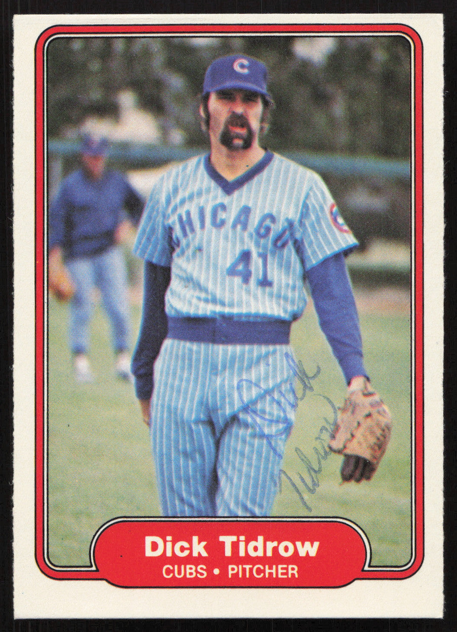 Dick Tidrow Autographed 1982 Fleer Card #604 Chicago Cubs SKU #264786