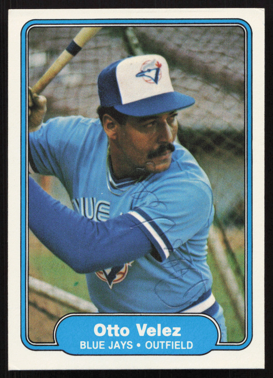 Otto Velez Autographed 1982 Fleer Card #625 Toronto Blue Jays SKU #264787