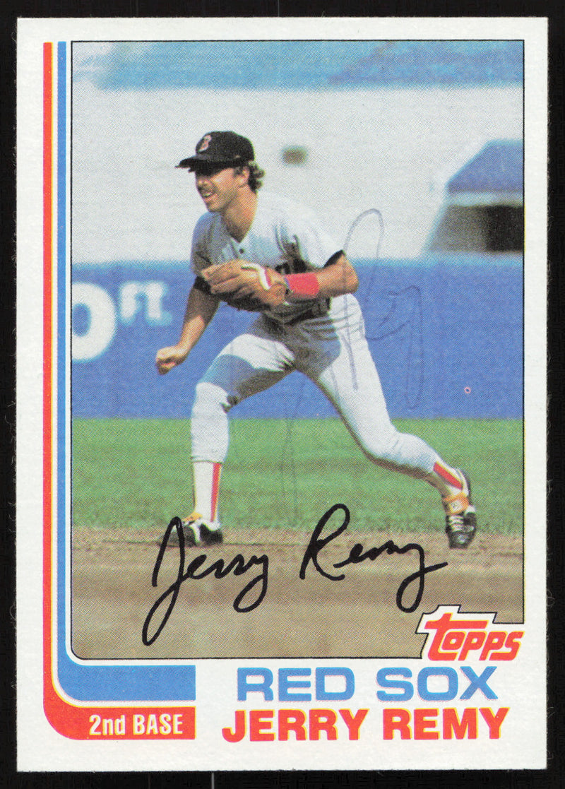 Jerry Remy Autographed 1982 Topps Card #25 Boston Red Sox SKU #264791