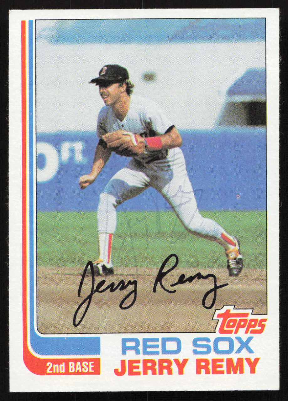 Jerry Remy Autographed 1982 Topps Card #25 Boston Red Sox SKU #264792
