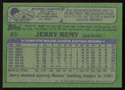 Jerry Remy Autographed 1982 Topps Card #25 Boston Red Sox SKU #264792