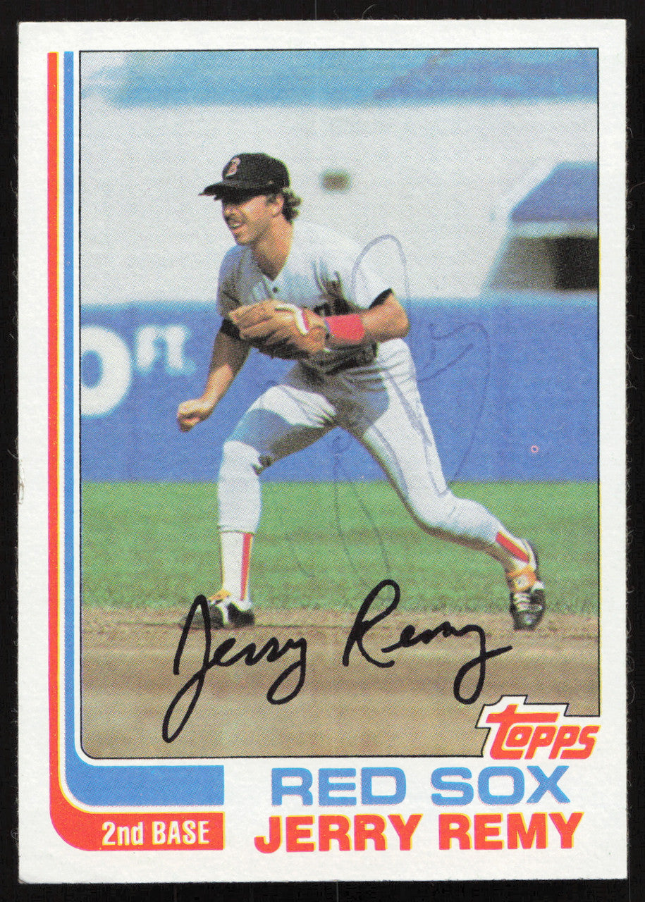Jerry Remy Autographed 1982 Topps Card #25 Boston Red Sox SKU #264793