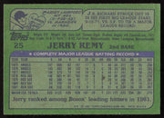 Jerry Remy Autographed 1982 Topps Card #25 Boston Red Sox SKU #264793