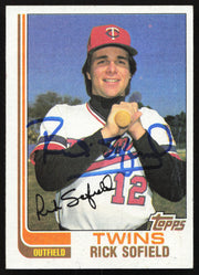 Rick Sofield Autographed 1982 Topps Card #42 Minnesota Twins SKU #264794