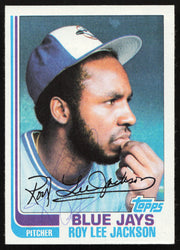 Roy Lee Jackson Autographed 1982 Topps Card #71 Toronto Blue Jays SKU #264796