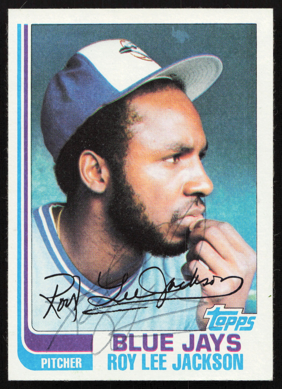Roy Lee Jackson Autographed 1982 Topps Card #71 Toronto Blue Jays SKU #264798