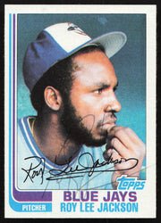Roy Lee Jackson Autographed 1982 Topps Card #71 Toronto Blue Jays SKU #264799