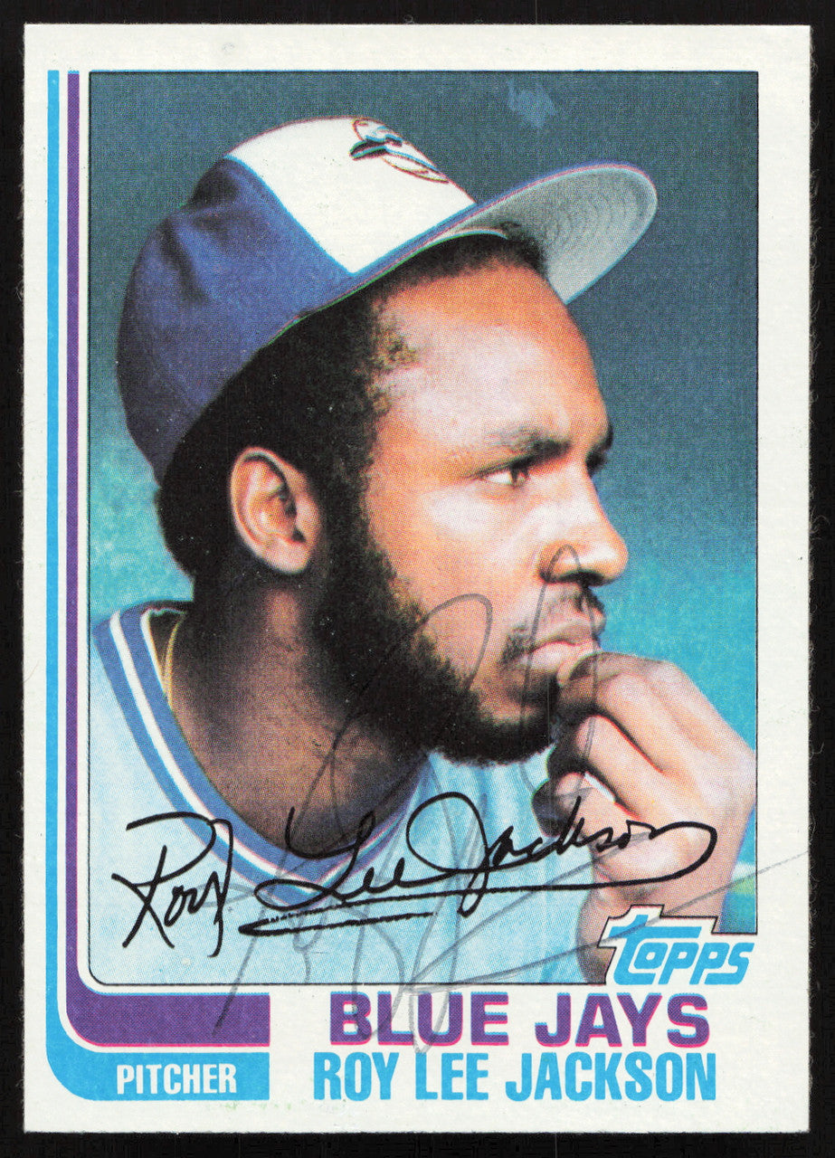 Roy Lee Jackson Autographed 1982 Topps Card #71 Toronto Blue Jays SKU #264799