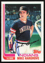 Mike Hargrove Autographed 1982 Topps Card #310 Cleveland Indians SKU #264802