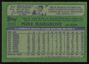 Mike Hargrove Autographed 1982 Topps Card #310 Cleveland Indians SKU #264802