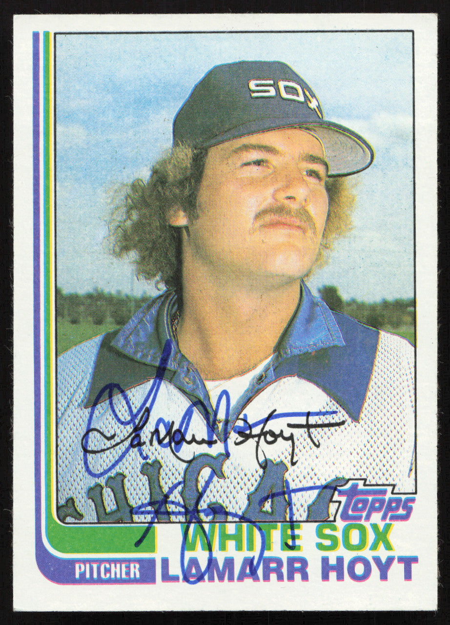 Lamar Hoyt Autographed 1982 Topps Card #428 Chicago White Sox SKU #264806