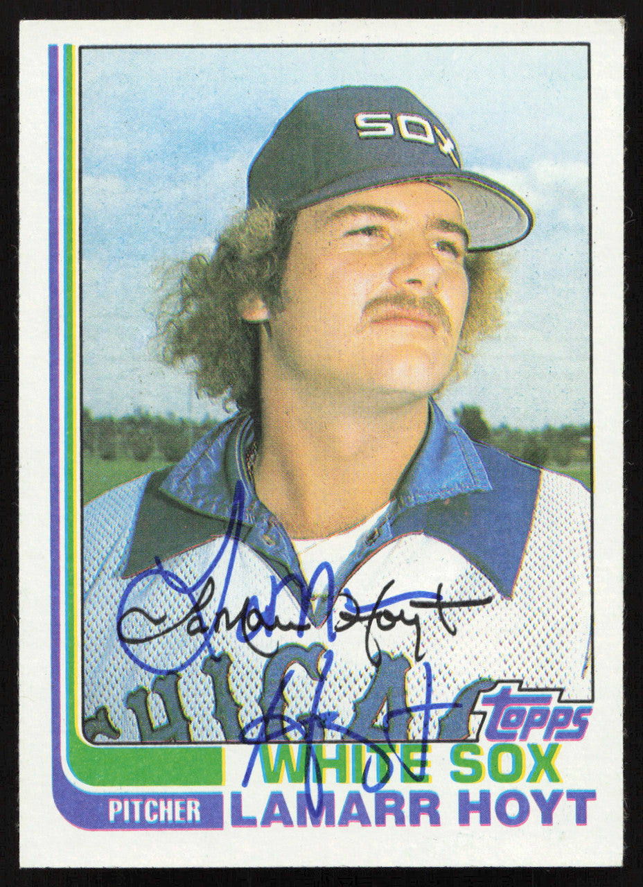 Lamar Hoyt Autographed 1982 Topps Card #428 Chicago White Sox SKU #264807