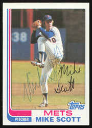 Mike Scott Autographed 1982 Topps Card #432 New York Mets SKU #264809