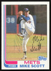 Mike Scott Autographed 1982 Topps Card #432 New York Mets SKU #264811