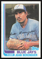 Juan Berenguer Autographed 1982 Topps Card #437 Toronto Blue Jays SKU #264815