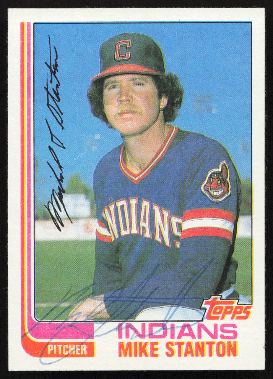 Mike Stanton Autographed 1982 Topps Card #473 Cleveland Indians SKU #264817