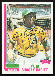 Shooty Babitt Autographed 1982 Topps Card #578 Oakland A's SKU #264822