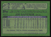 Jim Gantner Autographed 1982 Topps Card #613 Milwaukee Brewers SKU #264823