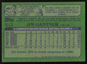 Jim Gantner Autographed 1982 Topps Card #613 Milwaukee Brewers SKU #264824