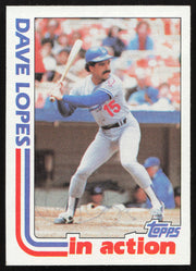 Dave Davey Lopes Autographed 1982 Topps Card #741 Los Angeles Dodgers SKU #264840