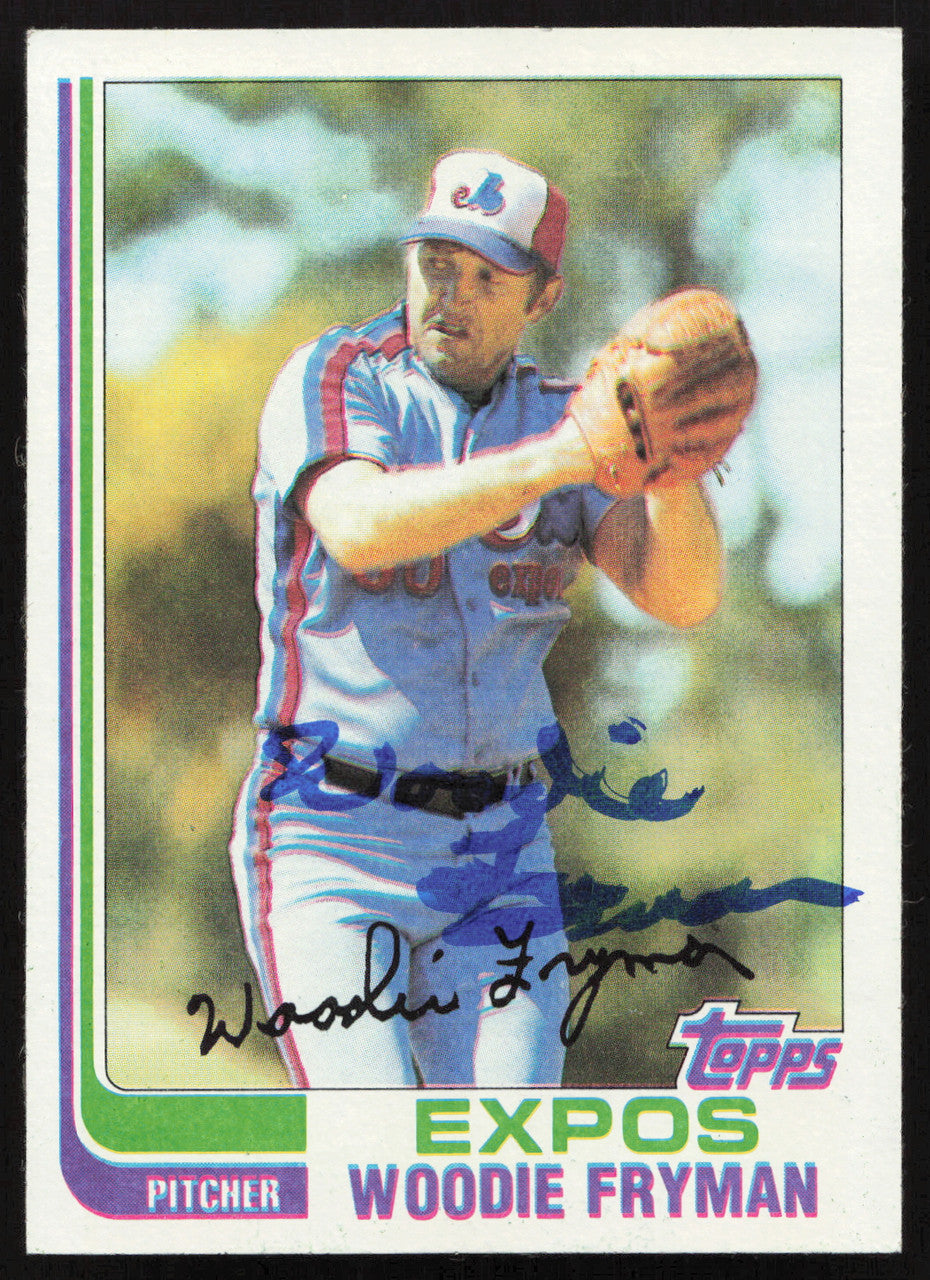 Woodie Fryman Autographed 1982 Topps Card #788 Montreal Expos SKU #264846