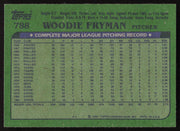 Woodie Fryman Autographed 1982 Topps Card #788 Montreal Expos SKU #264846