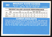 Brad Havens Autographed 1982 Donruss Card #382 Minnesota Twins SKU #264850