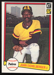 Juan Eichelberger Autographed 1982 Donruss Card #422 San Diego Padres SKU #264857
