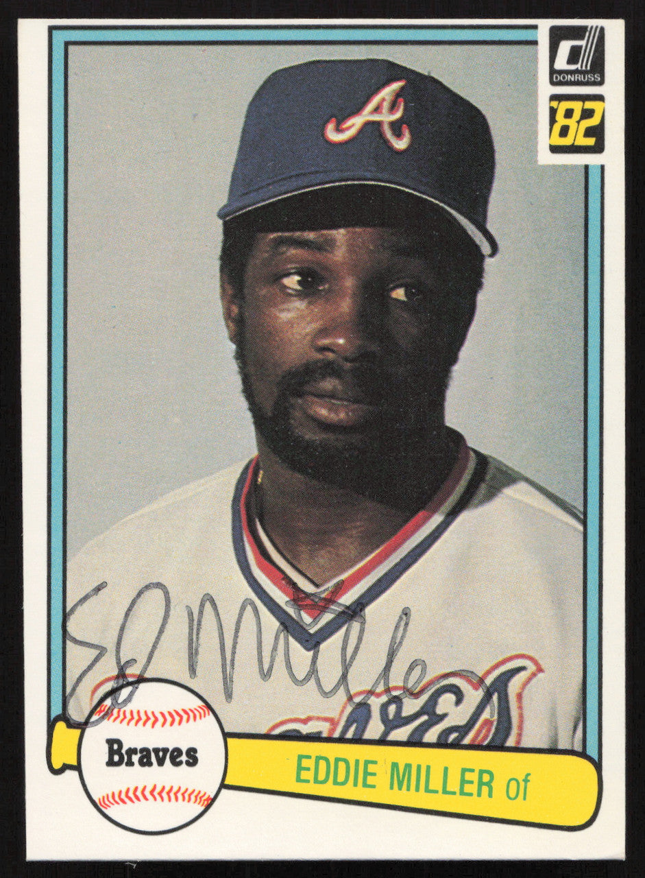 Eddie Miller Autographed 1982 Donruss Card #425 Atlanta Braves SKU #264860