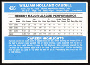 Bill Caudill Autographed 1982 Donruss Card #426 Chicago Cubs SKU #264862