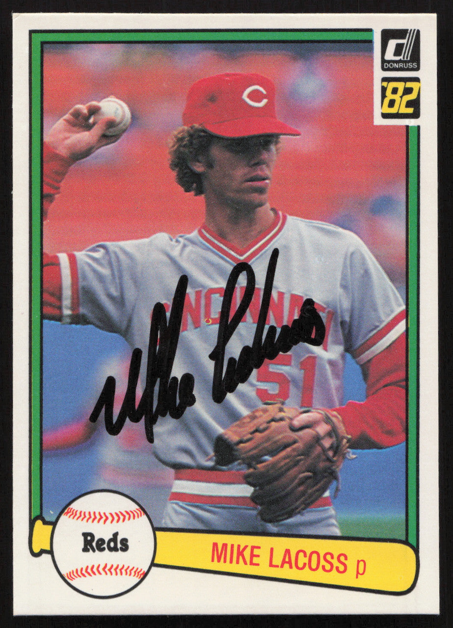 Mike LaCoss Autographed 1982 Donruss Card #440 Cincinnati Reds SKU #264865