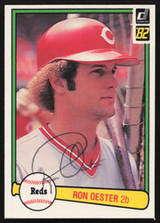 Ron Oester Autographed 1982 Donruss Card #500 Cincinnati Reds SKU #264867
