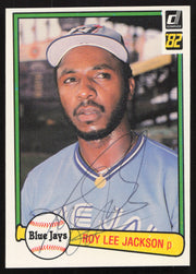 Roy Lee Jackson Autographed 1982 Donruss Card #541 Toronto Blue Jays SKU #264872