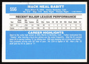 Shooty Babitt Autographed 1982 Donruss Card #556 Oakland A's SKU #264875