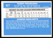 Terry Francona Autographed 1982 Donruss Rookie Card #627 Montreal Expos SKU #264883