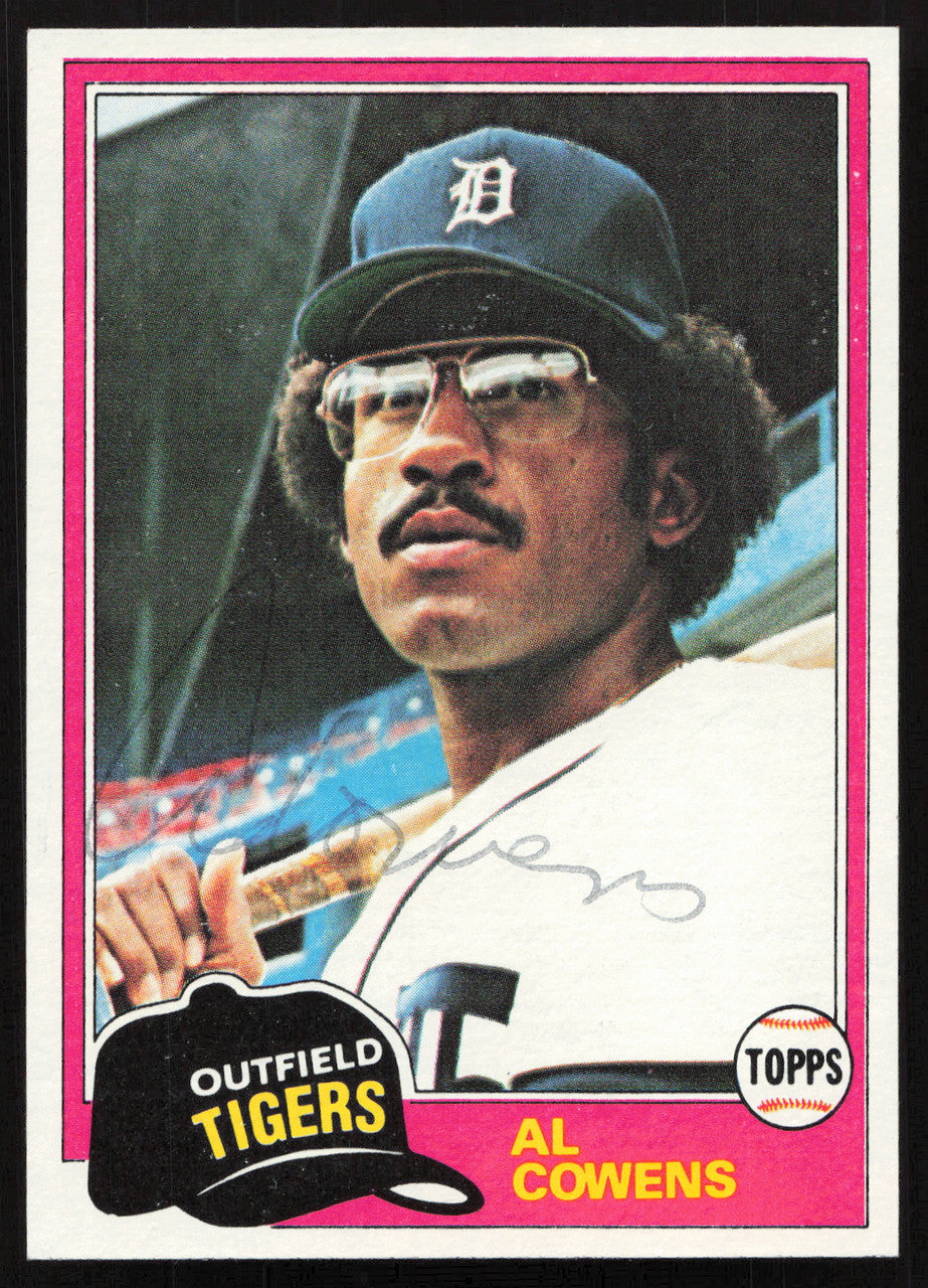 Al Cowens Autographed 1981 Topps Card #123 Detroit Tigers SKU #264894