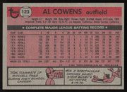 Al Cowens Autographed 1981 Topps Card #123 Detroit Tigers SKU #264894