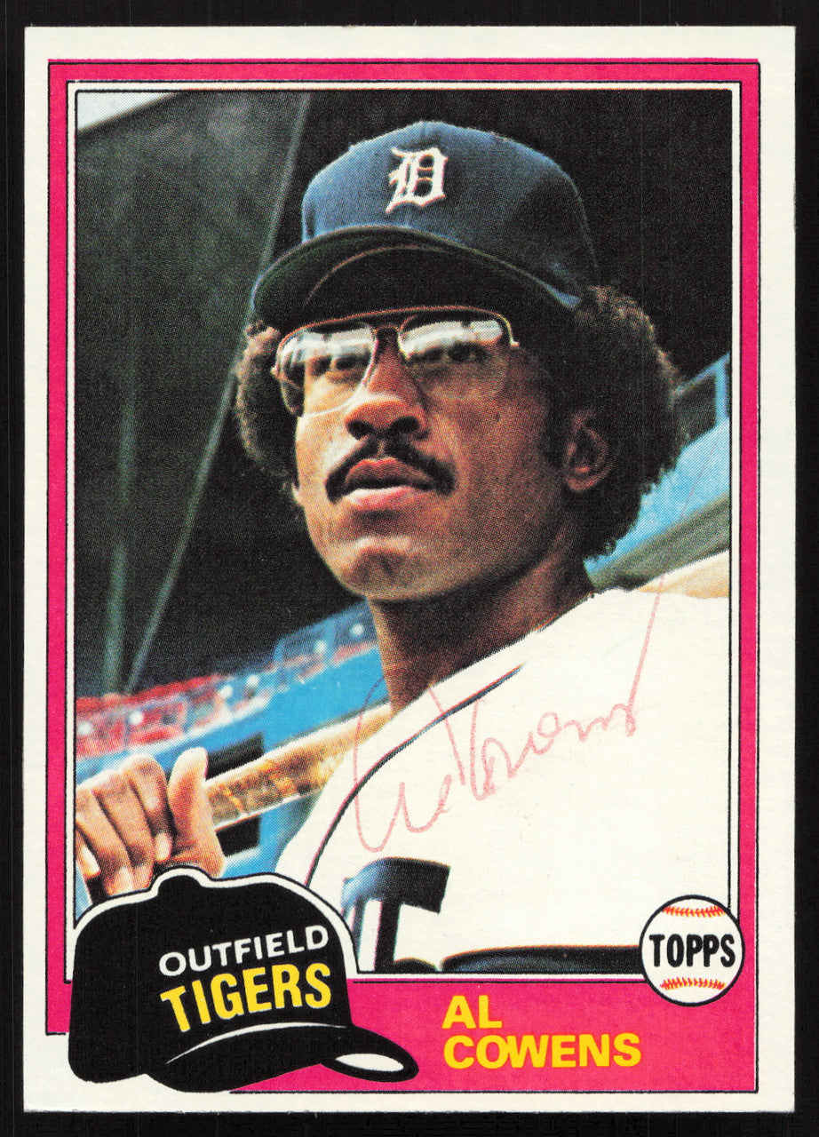 Al Cowens Autographed 1981 Topps Card #123 Detroit Tigers SKU #264895