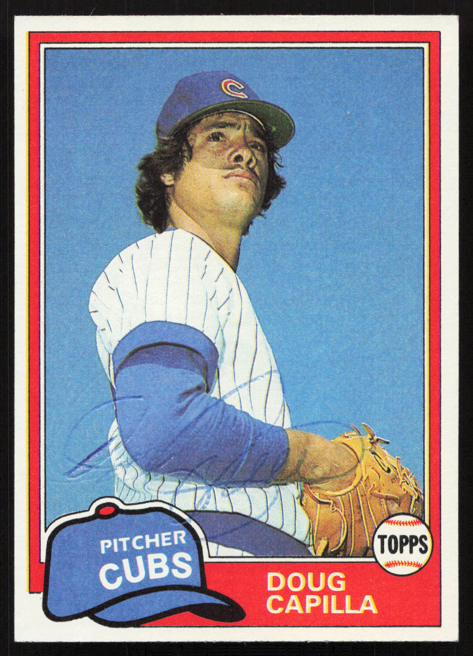 Doug Capilla Autographed 1981 Topps Card #136 Chicago Cubs SKU #264899