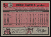 Doug Capilla Autographed 1981 Topps Card #136 Chicago Cubs SKU #264899