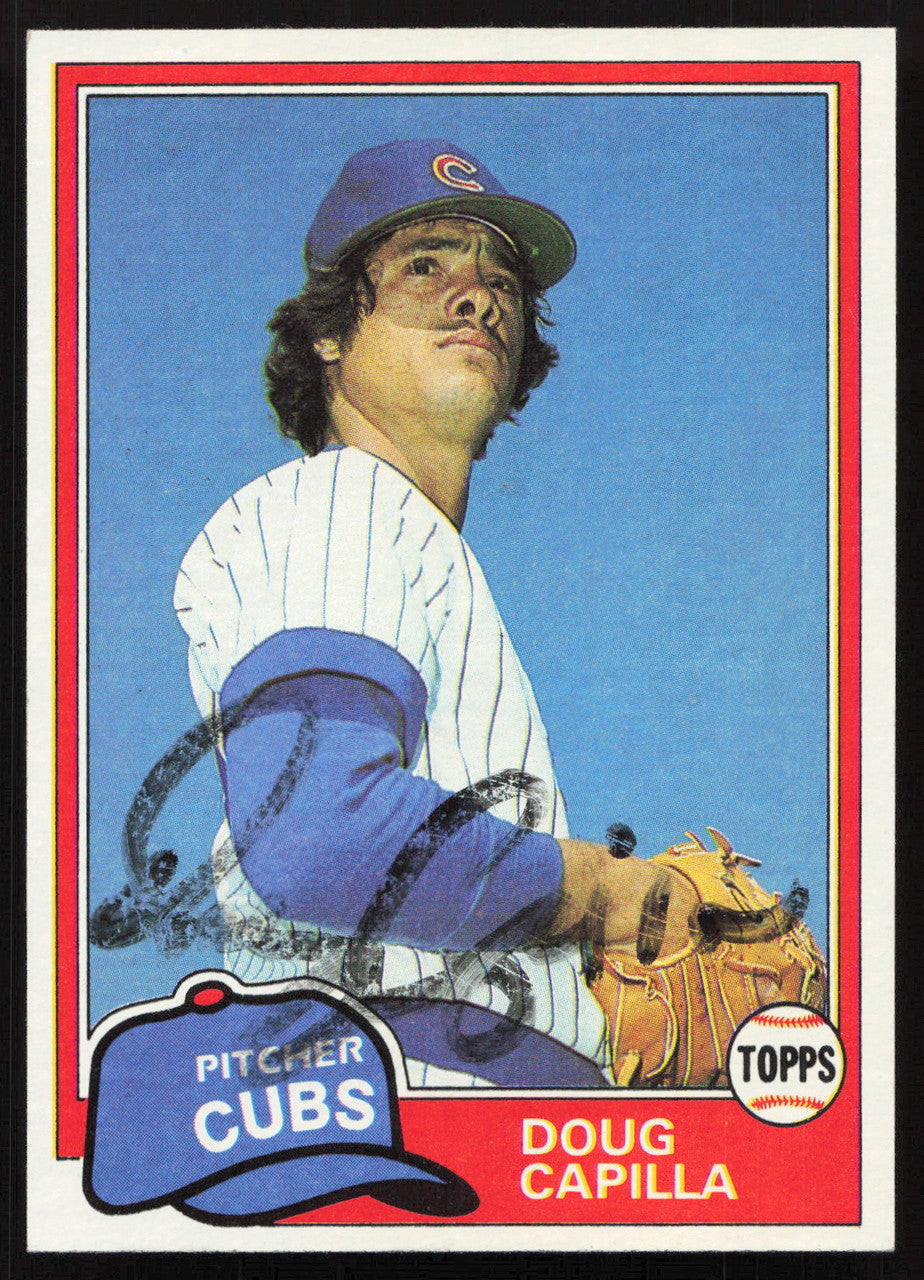 Doug Capilla Autographed 1981 Topps Card #136 Chicago Cubs SKU #264900