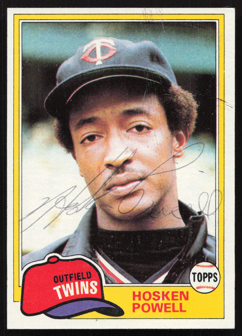 Hosken Powell Autographed 1981 Topps Card #137 Minnesota Twins SKU #264901